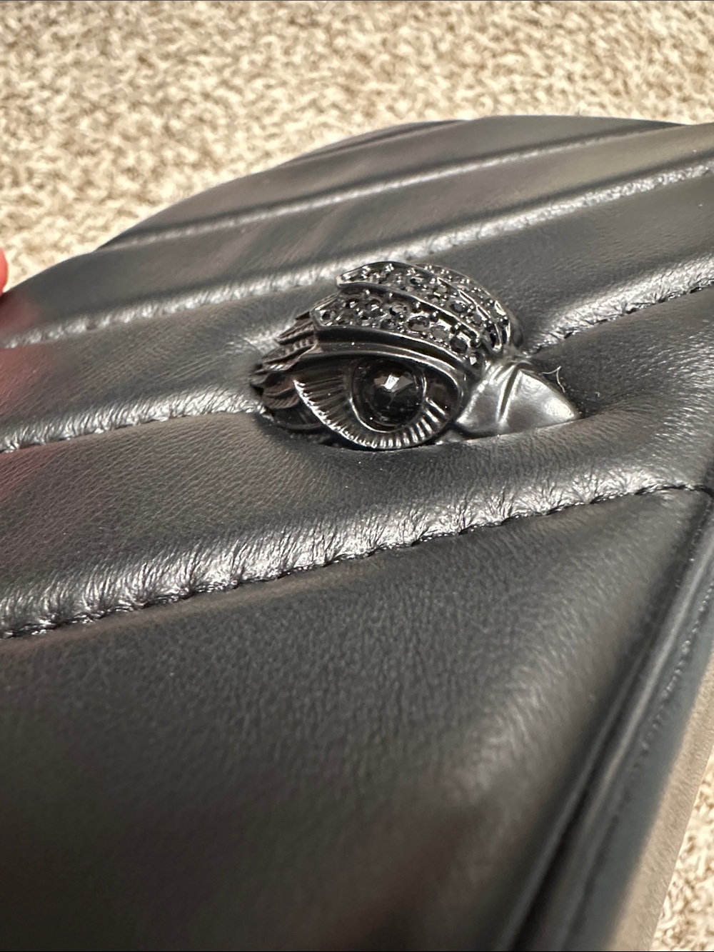 Kurt Geiger London Soho Leather Camera Bag - Picture 3 of 9